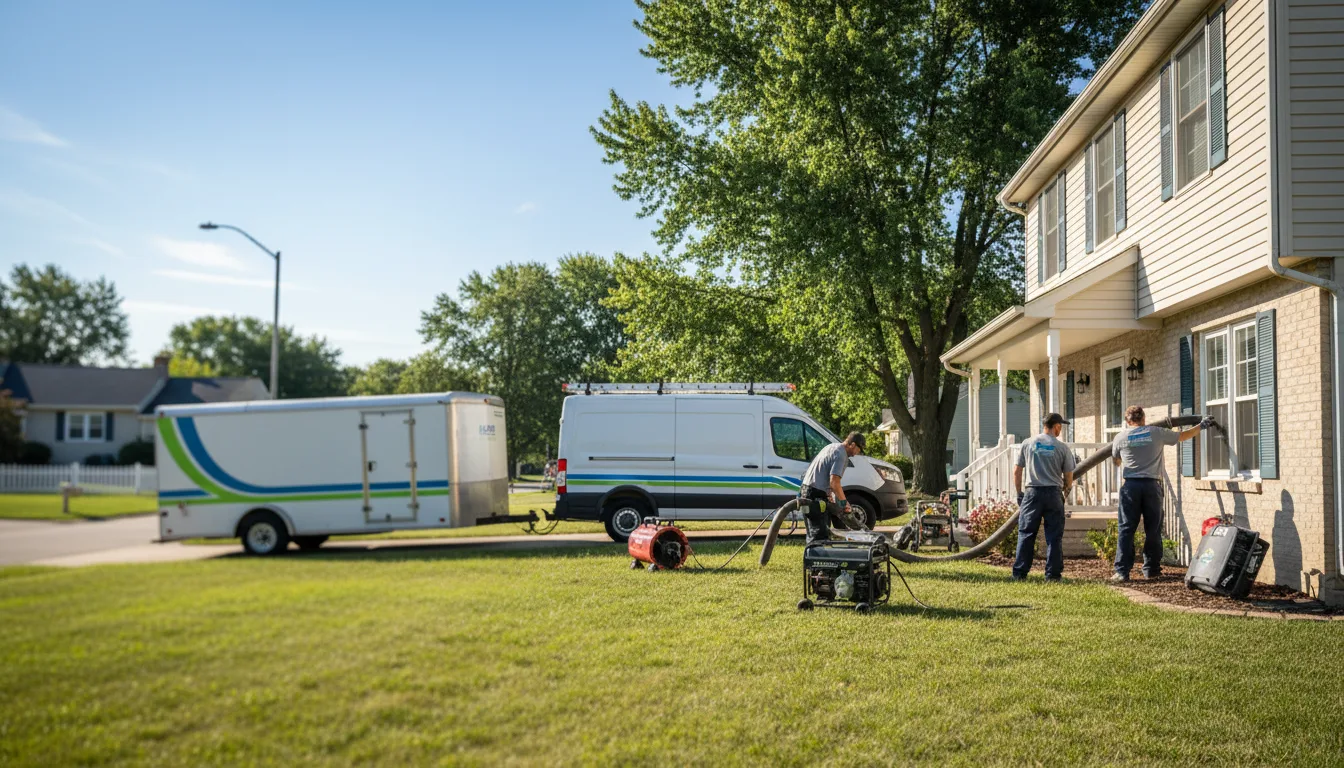 Flooded Basement Restoration And Cleanup With Repair in Summitville, IN near me